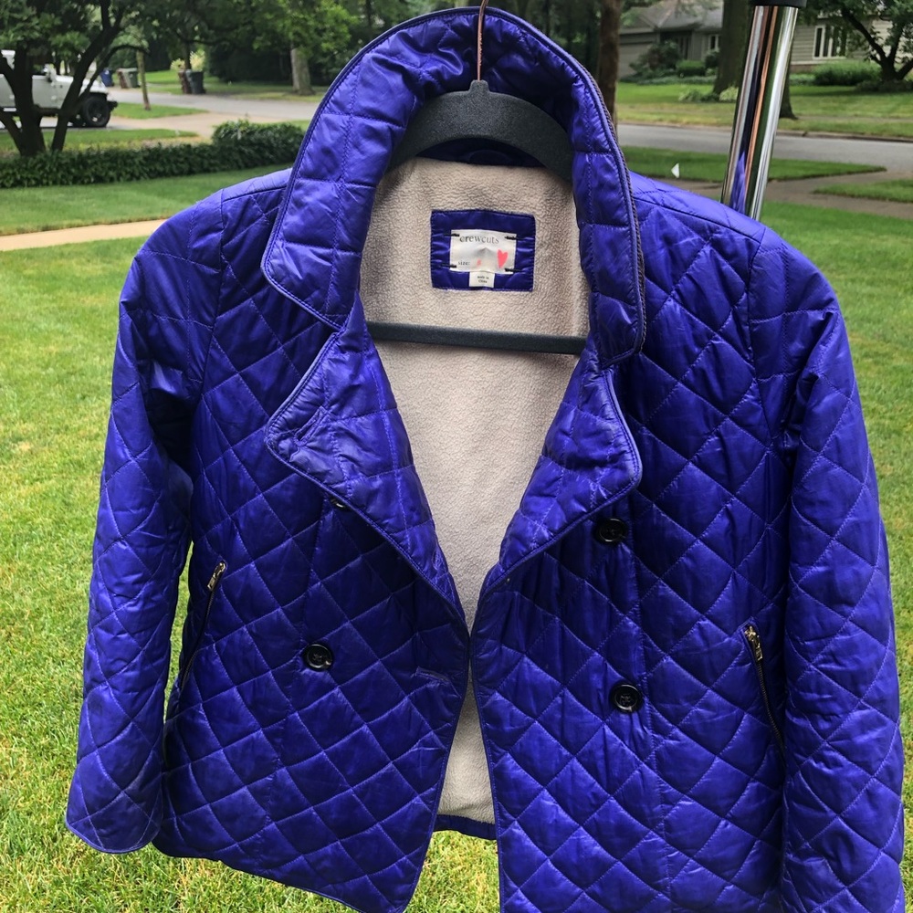 J Crew Girls size 8 quilted coat